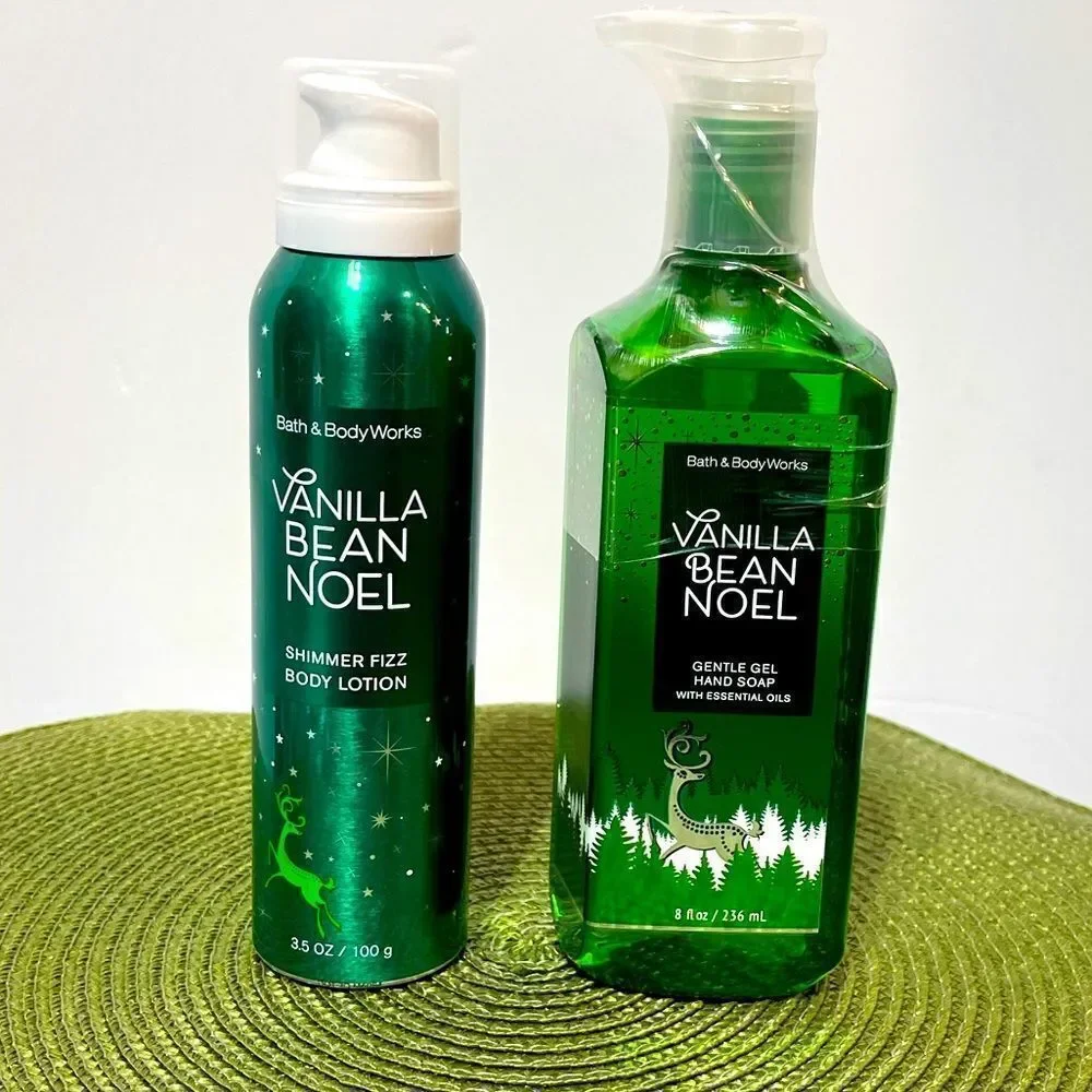 Bath & Body Works Vanilla Bean Noel set of 2 NWT